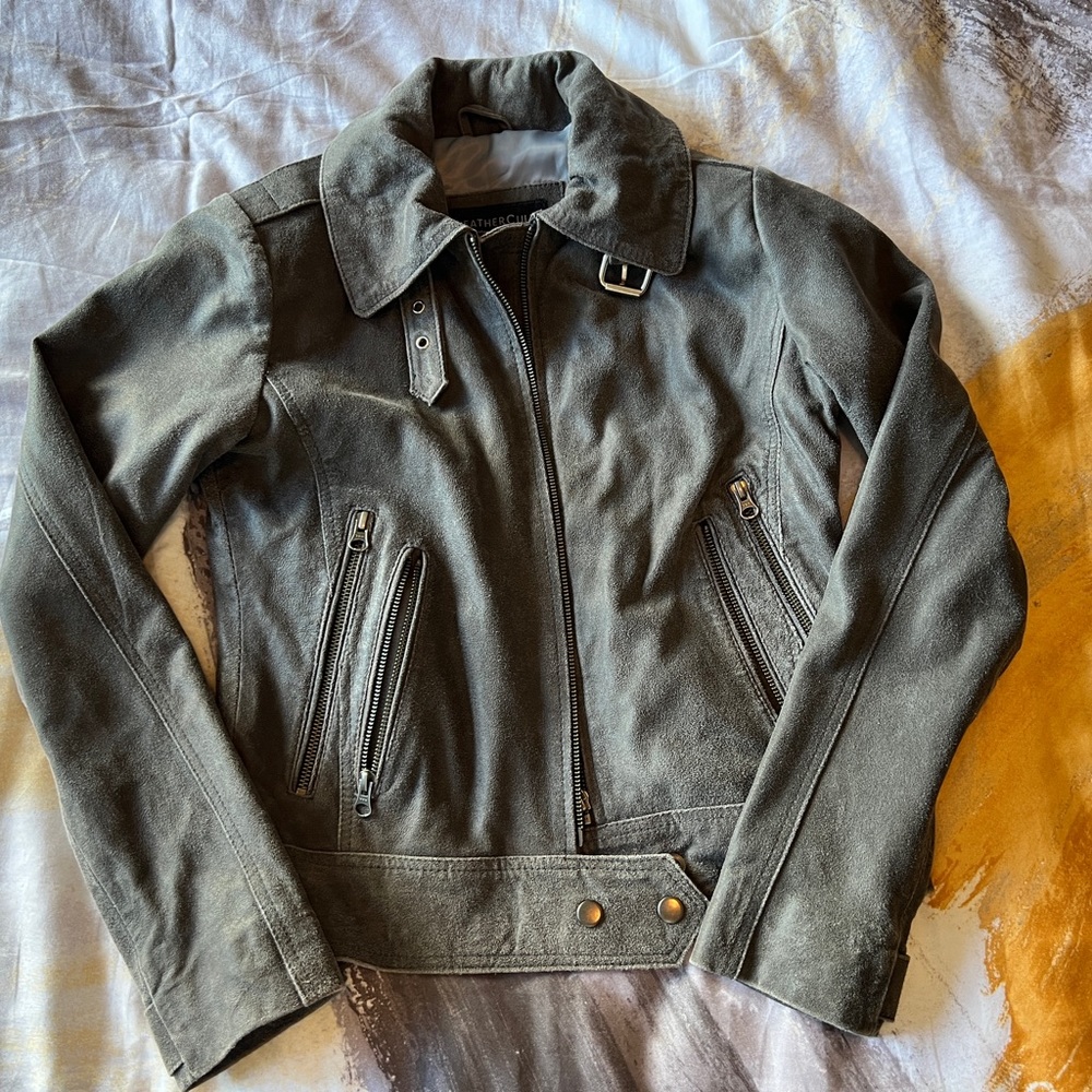 Women’s Suede Jacket - Leather Cult, Gray